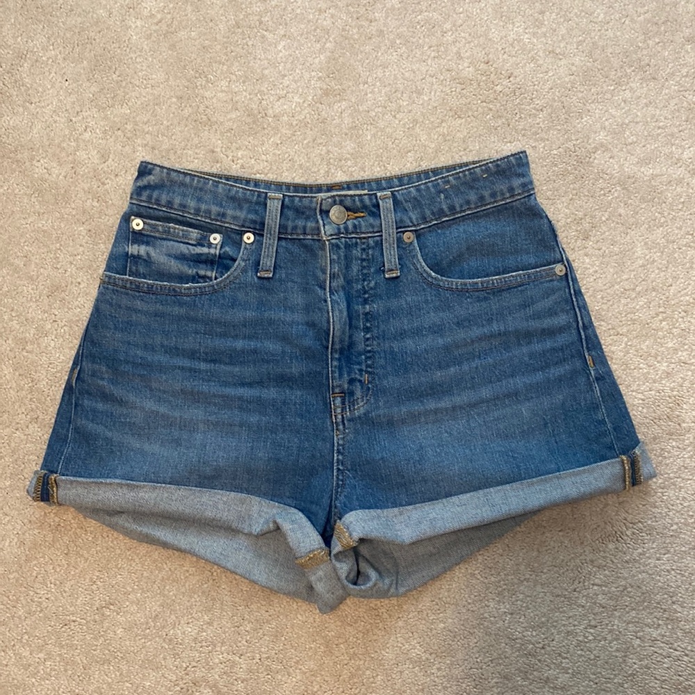 Madewell Blue Jean Shorts with Rolled Hem
